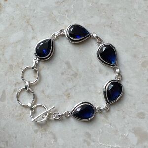 NWOT Sundance Ocean Rain Bracelet, Tanzanite, Sterling Silver